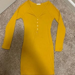 Heart and Hips midi long-sleeve dress🍊